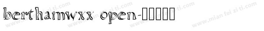 berthamwxx open字体转换